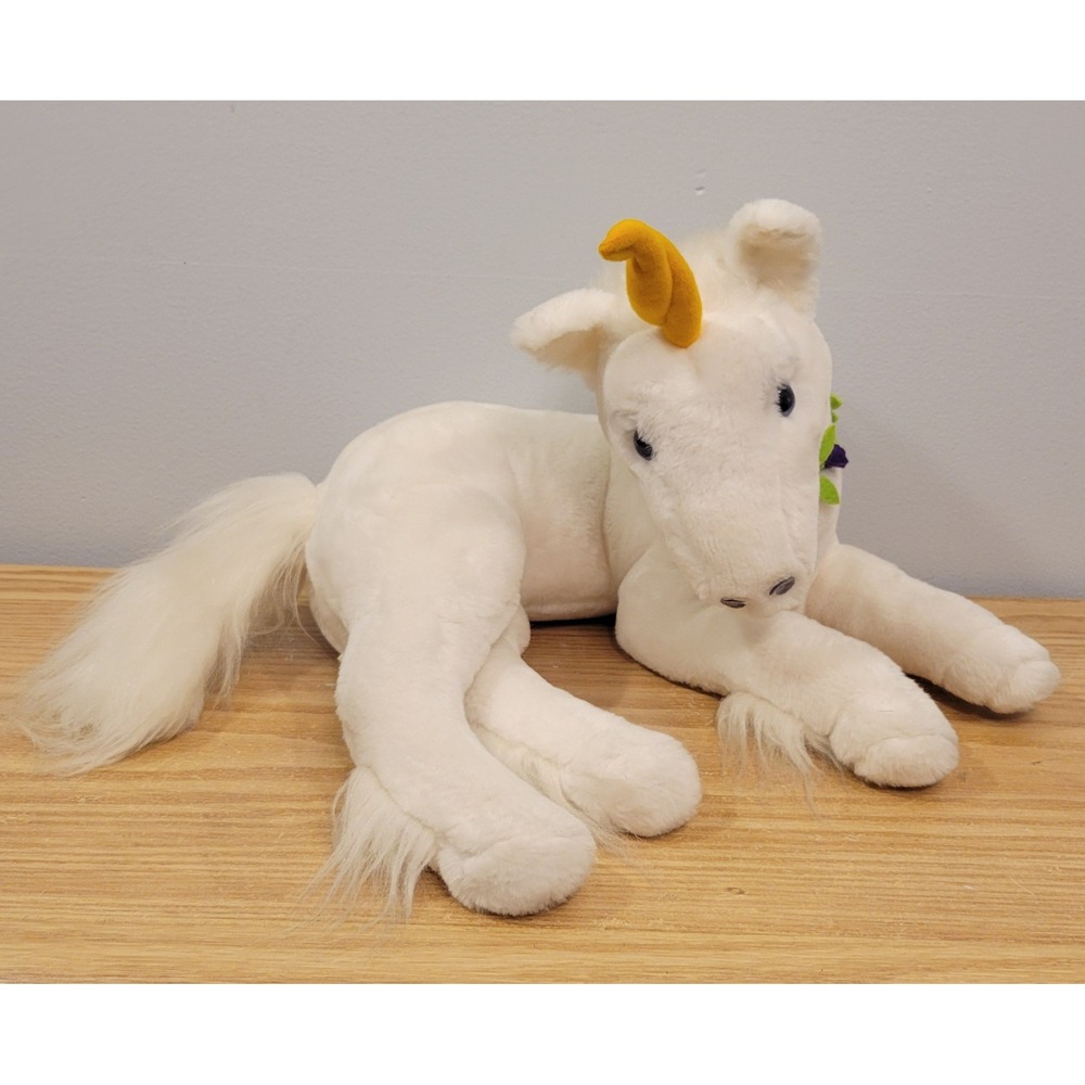 Vintage 1978 R Dakin Pillow Pets White Unicorn Plush Utopia Stuffed Animal 118